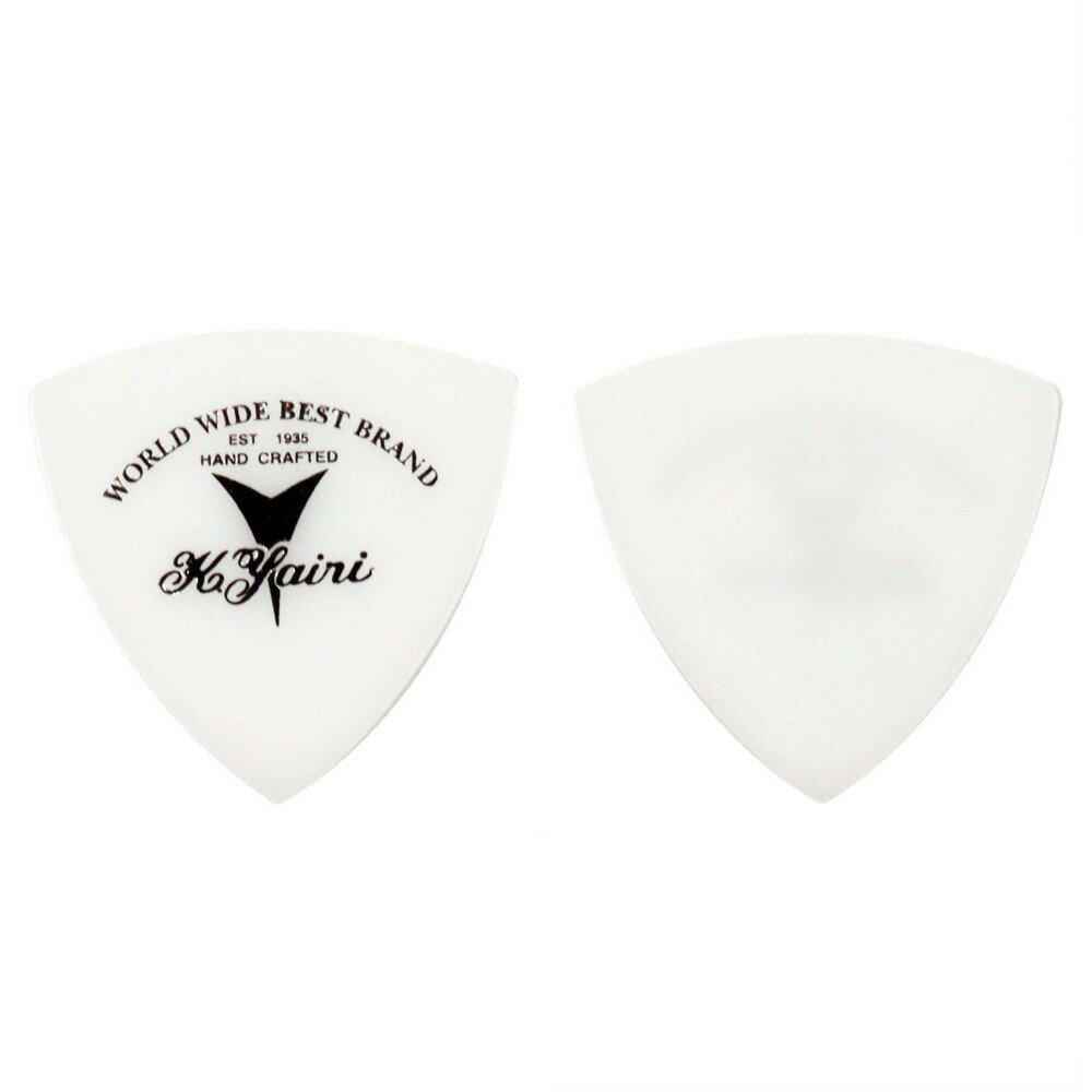 K.YAIRI 三角ミディアムピック ロゴ ポリアセタール M ギターピック×50枚