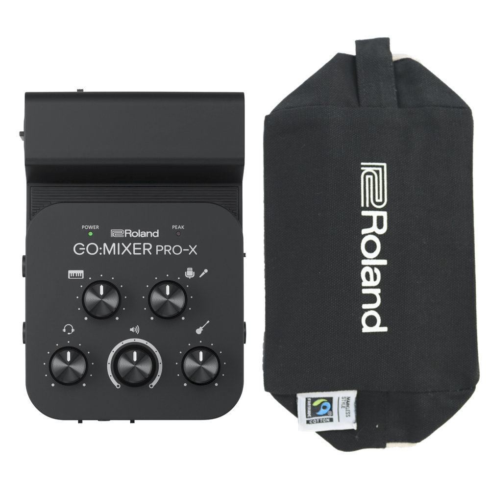 ローランド ROLAND GO:MIXER PRO-X キャリングポーチ付きセット スマートフォン用オーディオミキサー オーディオイン…