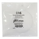 GHS 016 Singles Plain Steel Strings .016 ギター用 バラ弦×4本。GHS Lock Twistを採用したプレーンスティールのバラ弦です。Plain steel - Ball End・エレクトリックギター用 / アコースティックギター用・型番：016・ゲージ：.016※「GHS 016 バラ弦」 4本での販売です。