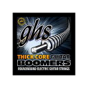 GHS HC-GBM Thick Core Boomers MEDIUM 011-056 エレキギター弦×12セット。※画像はサンプルです。詳細に関しては、商品説明をご確認ください。太い芯線を用いてる為サスティーンが長く、低音域を強調したサウンドが特徴です。硬めのテンションを必要とするストロークプレイ中心のギタリストや、ドロップチューニングに適しています。・型番：HC-GBM・ゲージ：.011 , .015 , .019 , HC28 , HC38 , HC56※12セットでの販売です。