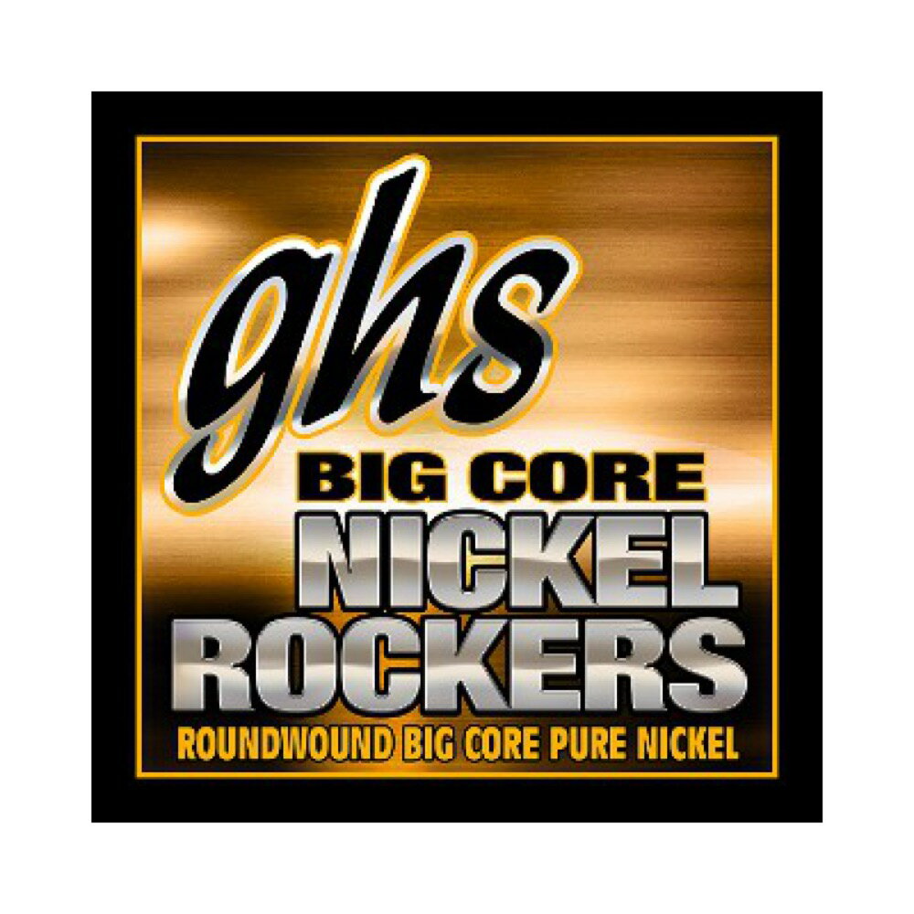 GHS BCL Big Core Nickel Rockers LIGHT 010.5-048 エレキギター弦×6セット。※画像はサンプルです。詳細に関しては、商品説明をご確認ください。BIG CORE NICKEL ROCKERSは、最大のフィーリング、バランス、および耐久性のために設計されていて、巻き弦は最も高い品質のニッケル巻きと大きめのコア構造です。また、プレーン弦も、サイズと耐久性を持たせるためわずかに大きめです。Big Core Roundwound Nickel・型番：BCL・ゲージ：.0105 , .0135 , .018 , .028 , .038 , .048※6セットでの販売です。