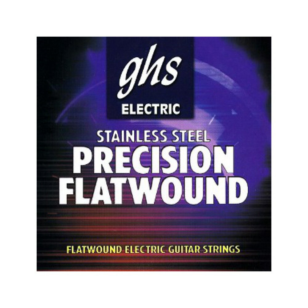 GHS 750 Precision Flats ULTRA LIGHT 009-042 エレキギター弦×3セット。※画像はサンプルです。詳細に関しては、商品説明をご確認ください。GHS ステンレス Precision Flats は独自のクロスワインディング手法によってトラディショナルで深いパーカッシブなトーンを提供します。ステンレスの強い磁気特性とフラットな巻きによって、大きなボリュームが得られ、スムースなサテン仕上げで、丈夫で長持ちします。Flat Wrap Stainless Steel・型番：750・ゲージ：.009 , .011 , .016 , F24 , F32 , F42※3セットでの販売です。