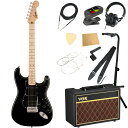 Squier スクワイヤー スクワイア Sonic Stratocaster HSS MN BLK エレキギター ストラトキャスター VOXアンプ付き 入門11...