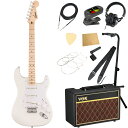 Squier スクワイヤー スクワイア Sonic Stratocaster HT MN AWT エレキギター ストラトキャスター VOXアンプ付き 入門11点...