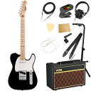 Squier スクワイヤー スクワイア Sonic Telecaster MN BLK エレキギター テレキャスター VOXアンプ付き 入門11点 初心者セット