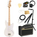 Squier スクワイヤー スクワイア Sonic Bronco Bass MN AWT エレキベース VOXアンプ付き 入門10点 初心者セット