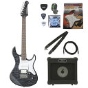 ヤマハ YAMAHA PACIFICA212VQM TBL パシフィカ ARIAアンプと小物付き エレキギター初心者セット