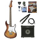 ヤマハ YAMAHA PACIFICA212VQM TBS パシフィカ ARIAアンプと小物付き エレキギター初心者セット