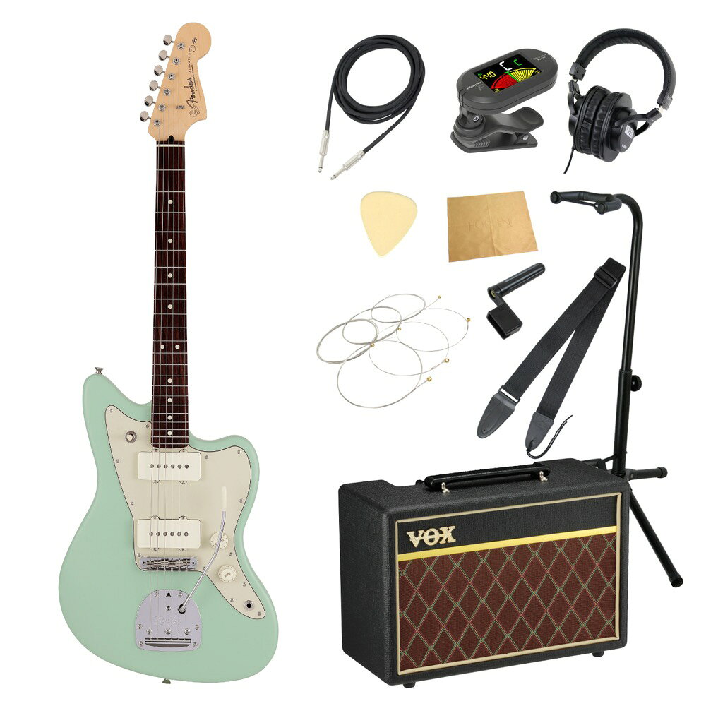 Fender Made in Japan Junior Collection Jazzmaster RW SATIN SFG エレキギター VOXアンプ付き 入門11点 初心者セット