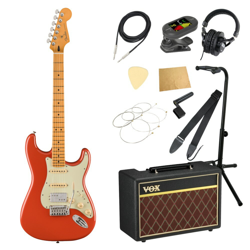 Fender ե Player Plus Stratocaster HSS MN Fiesta Red 쥭 VOXդ 11 鿴ԥå