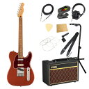 Fender フェンダー Player Plus Nashville Telecaster ACAR エレキギター VOXアンプ付き 入門11点 初心者セット※ギター本体、アンプ以外の小物類に関しては、用途は同じですが掲載画像の製品と異なる場合がございます。あらかじめご了承ください。エレキギターにVOXアンプ「VOX Pathfinder10」、ケーブル、チューナー、ストラップ、換え弦（.009-.042）、スタンド、ピック、クロス、ヘッドホン、ストリングワインダーをお付けした11点セットです。Fender Player Plus Nashville Telecaster ACAR エレキギターPlayer Plus Nashville Telecasterは、クラシックなフェンダーデザインにプレイヤーを意識した実用的な機能とエキサイティングなフィニッシュを融合させ、優れた演奏体験と紛れもないスタイリングを提供します。本モデルは、3基のPlayer Plus Noiselessピックアップを装備し、ハムノイズを抑制したウォームで甘いTelecasterトゥワングトーンに加え、Stratocasterのようなハーフトーンを提供します。トーンコントロールはプッシュ／プル仕様となっており、スイッチポジション1と2にの際にネックピックアップを追加することができ、多彩なサウンドを実現します。サテンフィニッシュのModern "C "シェイプPlayer Plus Teleネックは、手にぴったりとフィットし、滑らかなエッジのロールオフ処理が心地よさを提供します。12インチラジアス指板と22本のミディアムジャンボフレットはリードプレイに適しており、弦落ちを気にすることなく、アグレッシブなベンディングを可能にします。モダンな仕様の6連ブロックスチールサドル付きTelecasterブリッジがブライトさを付与し、ロッキングチューナーが抜群のチューニングの安定性と容易な弦交換を実現します。フェンダーの伝統的なスタイル、先進的なパフォーマンス、そして魅力的なフィニッシュを備えたPlayer Plus Nashville Telecasterは、あなたのクリエイティビティを刺激し、ワンランク上のプレイをサポートします。【スペック】・カラー：Aged Candy Apple Red・原産国：MX・オリエンテーション：Right-Hand・シリーズ：Player Plus・Fingerboard Material：Pau Ferro・フィンガーボードラジアス：12" (305 mm)・ネックフィニッシュ：Satin Urethane・ネック：Maple・ネックシェイプ：Modern "C"・フレット数：22・ナットの素材：Synthetic Bone・ナット幅：1.685" (42.8 mm)・ポジションインレイ：White Pearloid Dot・サイドドット：・ナット：Synthetic Bone・ボディ：Alder・ボディフィニッシュ：Gloss Polyester・ボディ素材：Alder・ボディシェイプ：Telecaster・ブリッジ：6-Saddle String-Through-Body Tele with Block Steel Saddles・コントロールノブ：Knurled Flat-Top・ハードウェアフィニッシュ：Nickel/Chrome・ピックガード：4-Ply Tortoiseshell（べっこう柄）・Pickup Covers：Neck: Chrome; Bridge: Black・Strap Buttons：Vintage-Style・ストリング：Fender USA 250LR Nickel Plated Steel (.009-.046 Gauges), PN 0730250404・Switch Tip：Black・チューニングマシーン：Deluxe Cast/Sealed Locking (all short posts)・Auxiliary Switching：Push/Pull Switch On Tone Adds Neck Pickup To Positions 1 and 2・ブリッジピックアップ：Player Plus Noiseless Tele・コントロール：Master Volume, Master Tone・ミドルピックアップ：Player Plus Noiseless Strat・ネックピックアップ：Player Plus Noiseless Tele・ピックアップコンフィギュレーション：SSS・Switching：5-Position Blade: Position 1. Bridge Pickup, Position 2. Bridge and Middle Pickup, Position 3. Middle Pickup, Position 4. Middle and Neck Pickup, Position 5. Neck Pickup・ケース付き---------------●セット内容・エレキギター本体・VOX Pathfinder10 ギターアンプ・シールドケーブル・クリップチューナー・ストラップ・エレキギター弦（.009-.042）・ギター/ベーススタンド・ピック・ヘッドホン・ケアクロス・ストリングワインダー