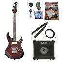 ヤマハ YAMAHA PACIFICA611VFM DRB パシフィカ エレキギター ARIAアンプ付きエレキギター付属品セット 初心者セット