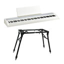 電子ピアノ KORG B2+ WH コルグ 88鍵盤 4本脚スタンドセット(2)