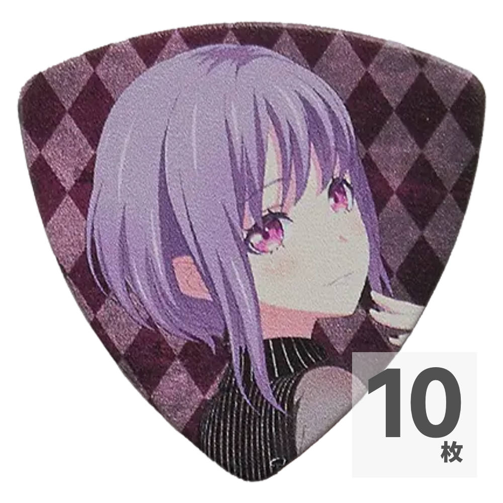SCHECTER シェクター SPA-Amoris BanG Dream! Ave Mujica Amoris バンドリ！ アベムジカ アモーリス 祐天寺 にゃむ ギターピック×10枚。SCHECTER シェクター SPA-AmorisBanG Dream! Ave Mujica Amoris バンドリ！ アベムジカ アモーリス 祐天寺 にゃむ（ゆうてんじ にゃむ） ギターピックBanG Dream!から生まれたテレビアニメシリーズに登場するバンド「Ave Mujica」のメンバー「Amoris / アモーリス」こと、祐天寺にゃむがデザインされたギターピックです。「ようこそ Ave Mujicaの世界へ」品番 SPA-Amoris（アモーリス/祐天寺 にゃむ）材質 ポリアセタール厚さ 1.0mm形状 トライアングル※10枚セットでの販売です。