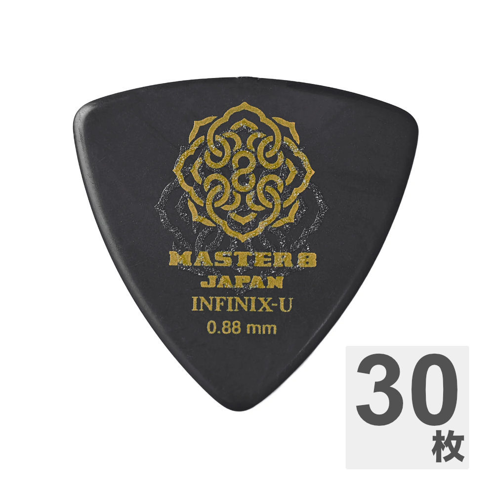 MASTER 8 JAPAN マスターエイトジャパン IFUHPS-TR088 INFINIX-U Hard Polish TRIANGLE 0.88mm ギターピック×30枚