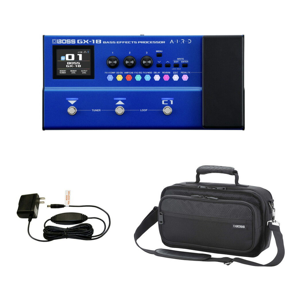 Other - BOSS ボス GX-1B ベース用マルチエフェクター 純正ケース（CB-BM-S）純正アダプター付きセット Bass Effects Processor (BOSS GT-1B 後継機種)
