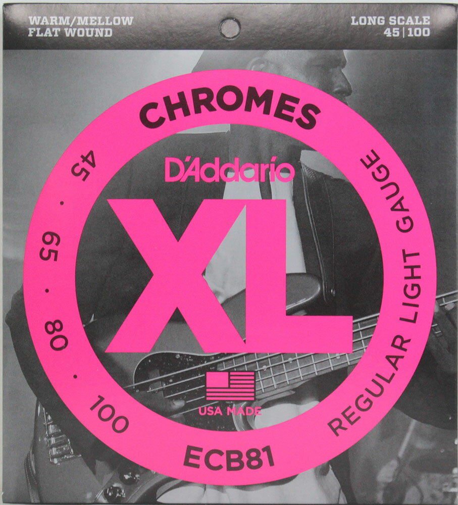 ダダリオ D'Addario ECB81×2SET フラットワウンド エレキベース弦