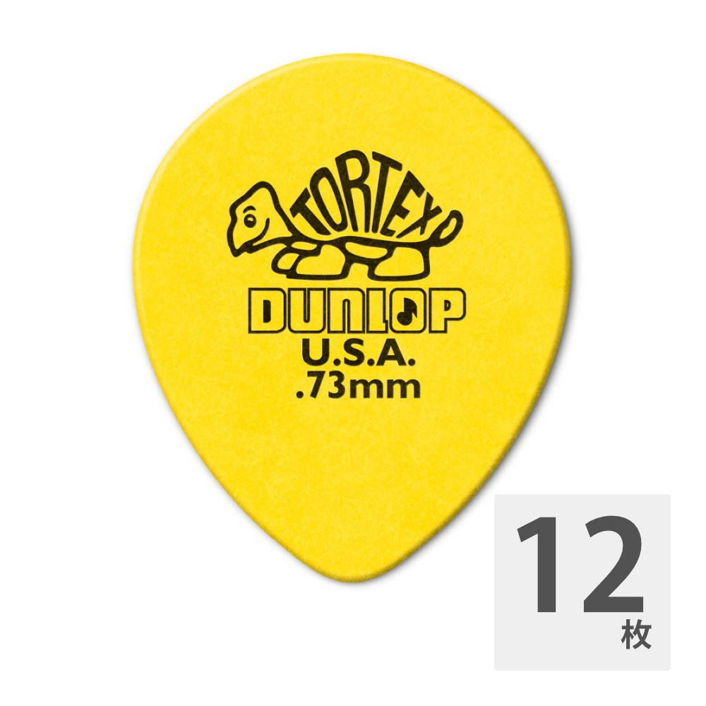 JIM DUNLOP 413R TORTEX TEAR DROP 0.73 ԥå12
