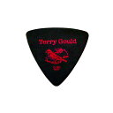 PICKBOY GP-TG-RB/06 Terry Gould 0.60mm ギターピック×50枚ロックの本場イギリスで生まれたギターアクセサリーブランド「Terry Gould / テリーゴールド」のギターピック。透き通るような、透明感のあるサウンドが特徴的なポリアセタール製ピック。表面がサラっとしていて、長時間のプレイで汗をかいても滑りにくく、クリアな音色が得られます。アコースティック、エレキ共にお勧め出来るピックです。・材質：ポリアセタール・厚み：0.60mm・形状：トライアングル（三角型）・カラー：ブラック（黒）※50枚セットでの販売です。　