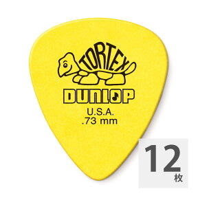 ジムダンロップ ギターピック 12枚 418R TORTEX STD YE 0.73mm トーテックス イエロー ジムダン JIM DUNLOP