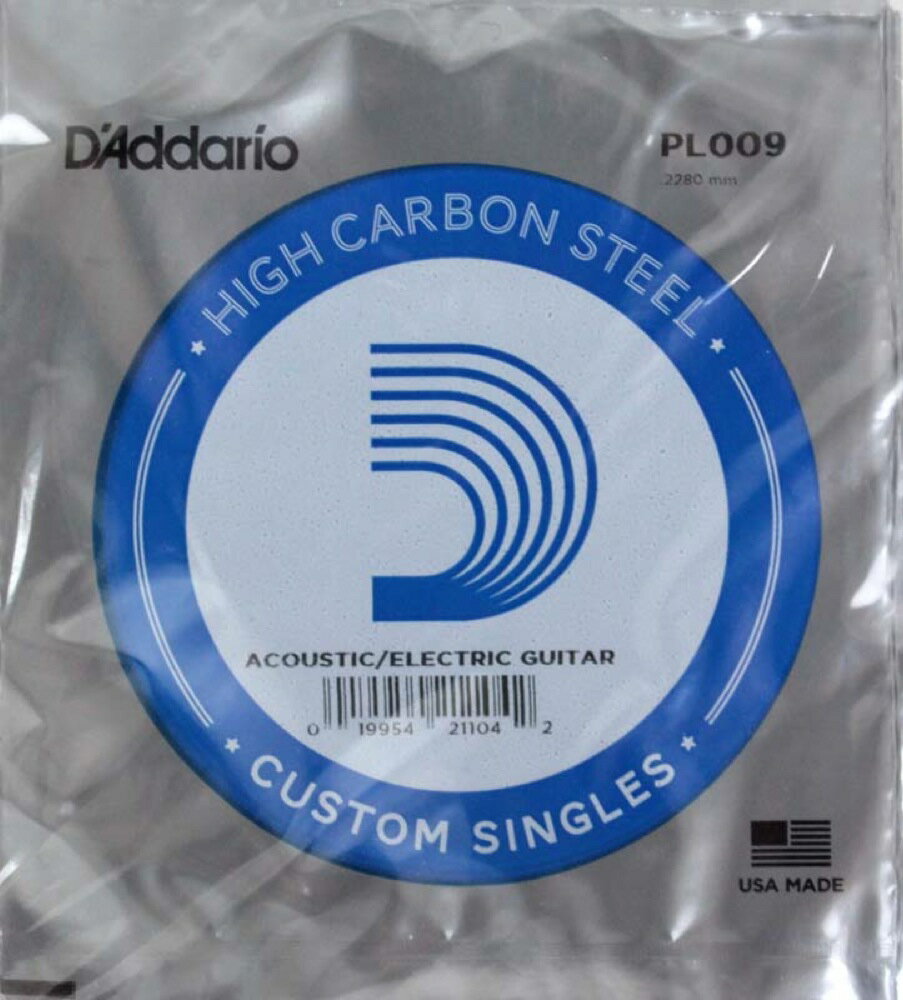 ダダリオ D'Addario PL009弦×10本 バラ弦