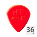 ジムダンロップ ギターピック×36枚 47R JAZZ III 1.38 RED JIM DUNLOP ジムダン