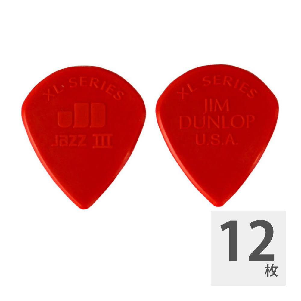 JIM DUNLOP JAZZ III XL/RED×12枚