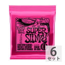 アーニーボール 【6セット】 ERNIE BALL 09-42 Super Slinky (2223) エレキギター弦