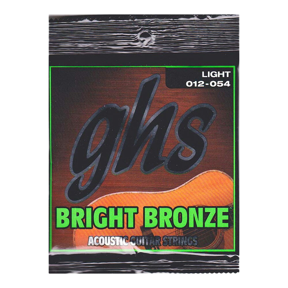 GHS Bright Bronze BB30L 12-54 アコースティックギター弦×12セットBright Bronzeは、80/20の銅/亜鉛合金を6角コア弦に巻いたもので、非常にブライトなトーンを持っています。Bright Bronze/80/20 Copper Zincゲージ：.012 .016 BB24 BB32 BB42 BB5412セットでの販売です。　