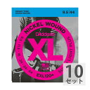 D'Addario EXL120+ エレキギター弦 ×10セットXL Nickel Round Wound独特なブライトサウンド、素晴らしいイントネーション。世界中のミュージシャンからの圧倒的な支持を誇る、言わずと知れたエレキ弦のスタンダード。EXL120+Super Light Plus1st：PL00952nd：PL01153rd：PL0164th：NW024 5th：NW0346th：NW044※10セットでの販売です。