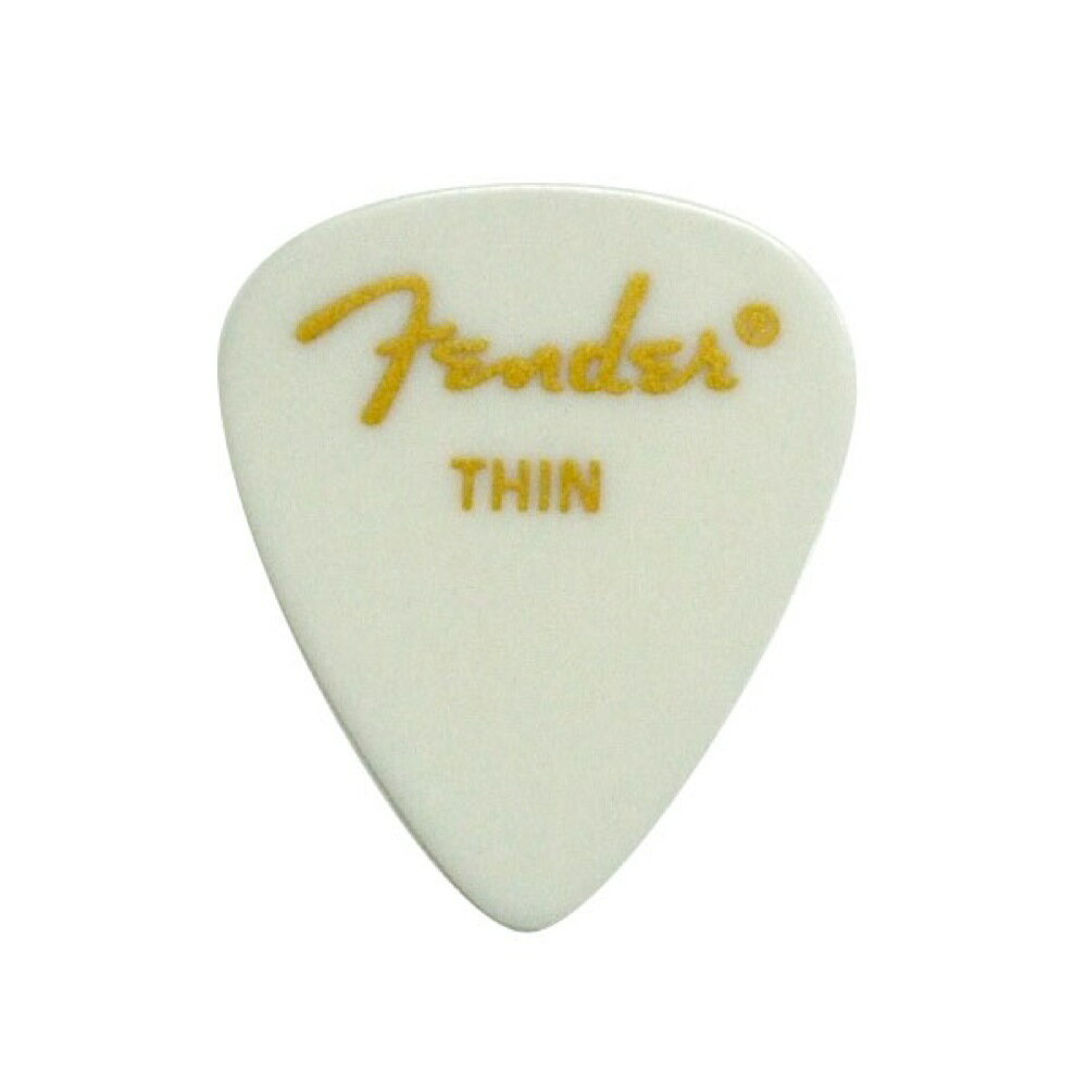 フェンダー Fender 351 Shape Classic Picks Thin White ギターピック×12枚