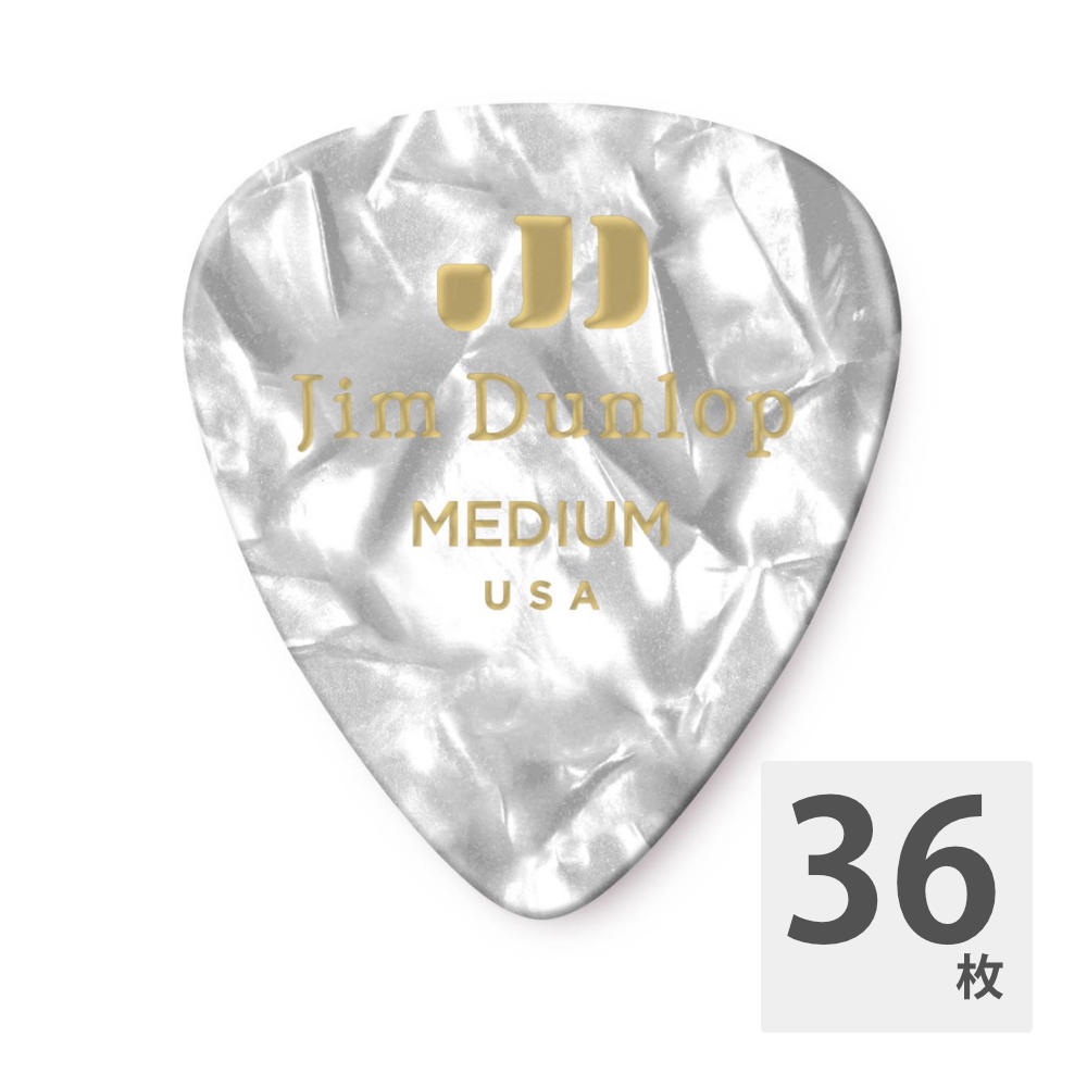 Tear Drop - JIM DUNLOP GENUINE CELLULOID CLASSICS 483 04 MEDIUM ギターピック×36枚