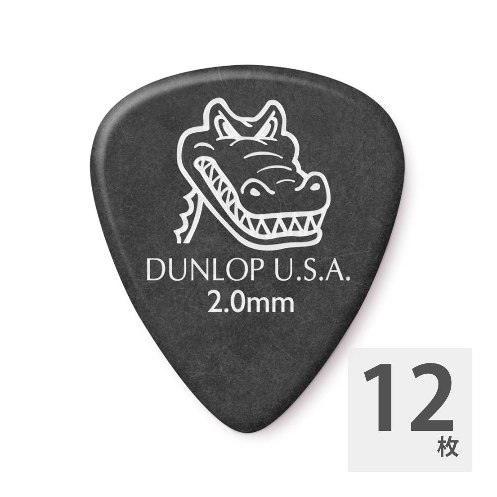 JIM DUNLOP 417R GATOR GRIP STD BK 2.0 ピック×12枚 1