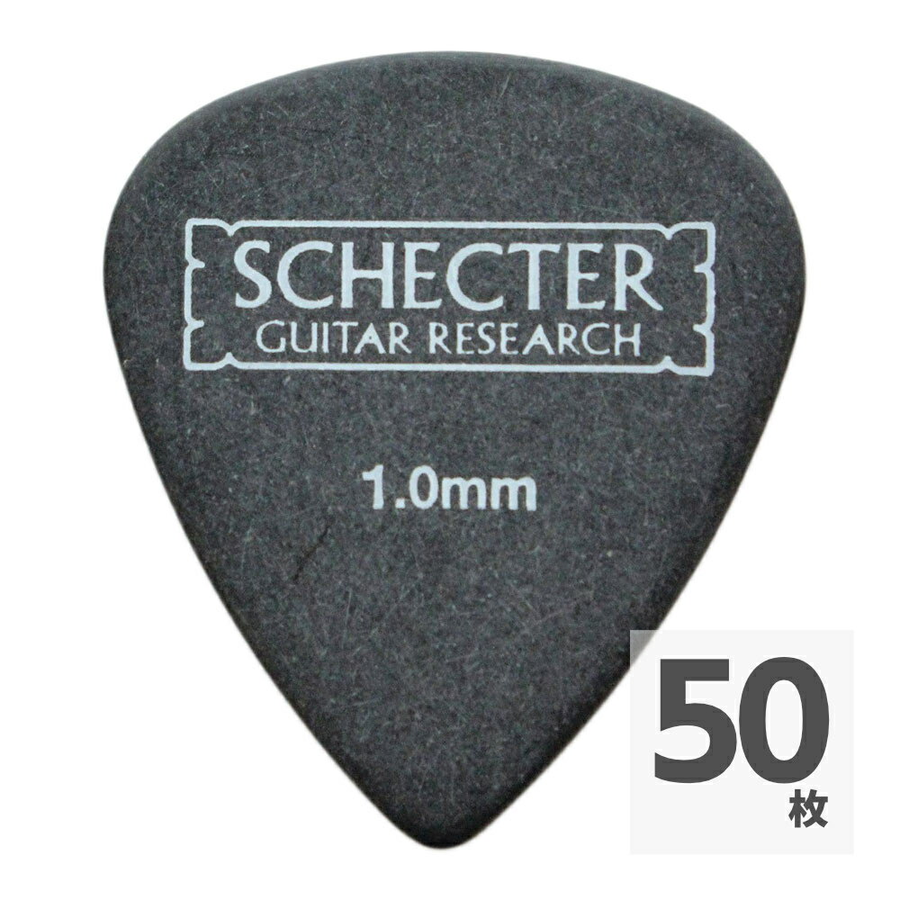 弹吉他片 - SCHECTER SPT-HP10 BK ティアドロップ型 HARD ポリアセタール ギターピック×50枚
