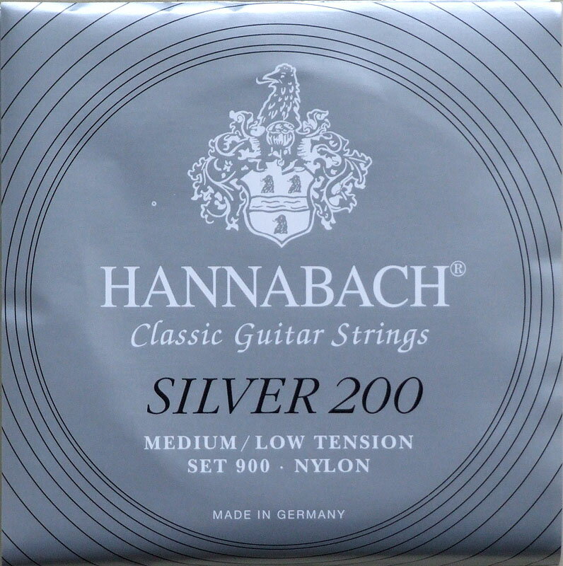 ϥʥХå 饷å 12å HANNABACH Silver 200 MEDIUM/LOW TENSION С200