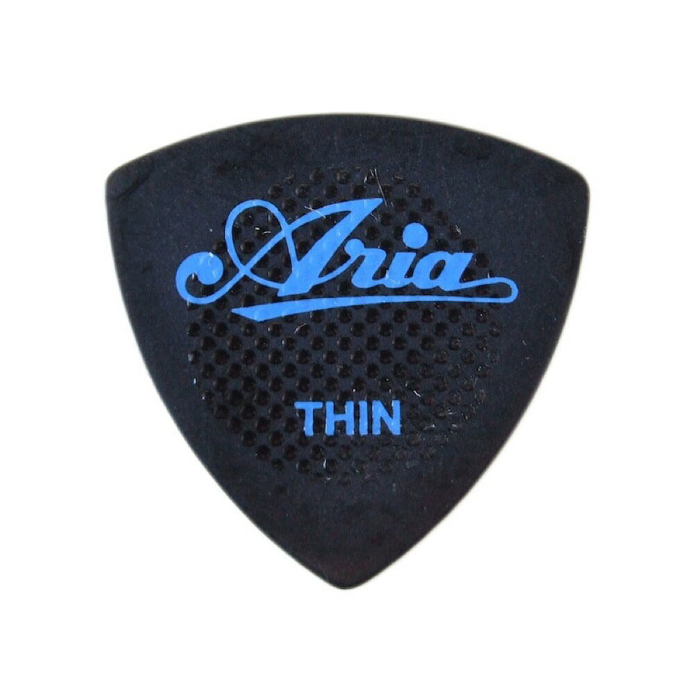 ARIA RUBBER GRIP THIN BK×10枚 ギターピック