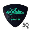 ARIA RUBBER GRIP MEDIUM BK×50枚 ギターピック