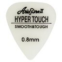 AriaProII HYPER TOUCH Tear Drop 0.8mm WH×50枚 ギターピックジュラコン(R)素材を使用した新世代のピック。対磨耗性にすぐれロングライフを誇るとともに、マット感覚のソフトな手触りと弾き心地を持ち、ナチュラルな中にシャープさが光る独特のサウンド。素材：ジュラコン(R)形状：ティアドロップ（スタンダード）厚さ：0.8mmピックカラー：ホワイト50枚セットでの販売です。