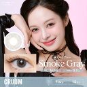 クルーム【スモークグレー】ワンデー 1箱10枚入 14.1mm(カラコン 度あり カラーコンタクト 度入り サークルレンズ 度なし 1日使い捨て CRUUM 1day SmokeGray ナチュラル)