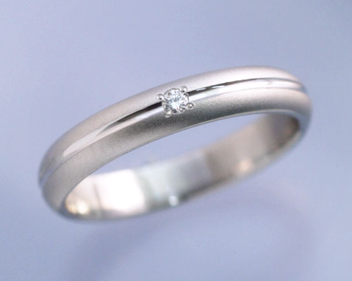 AI(アイ)プラチナ リング/結婚指輪 「meteore(メテオール)」Lady's【送料無料】/製造オーダー品 約20日間納期