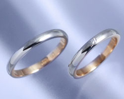 AI(アイ)プラチナ+K18ピンクゴールド コンビ ペアリング Jupiter(ジュピィテール)【送料無料】/製造オーダー品 約20日間納期