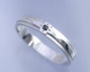 AI mavie(アイ マヴィ)K14ホワイトゴールド ダイヤモンド リング/結婚指輪(指輪)「phare(ファール)」Men's/メンズ/製造オーダー品 約2...