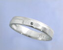 AI mavie(アイ マヴィ)K14ホワイトゴールド ダイヤモンド リング/結婚指輪(指輪)「aile(エル)」Men's/メンズ【刻印なし→納期約3週間、刻...