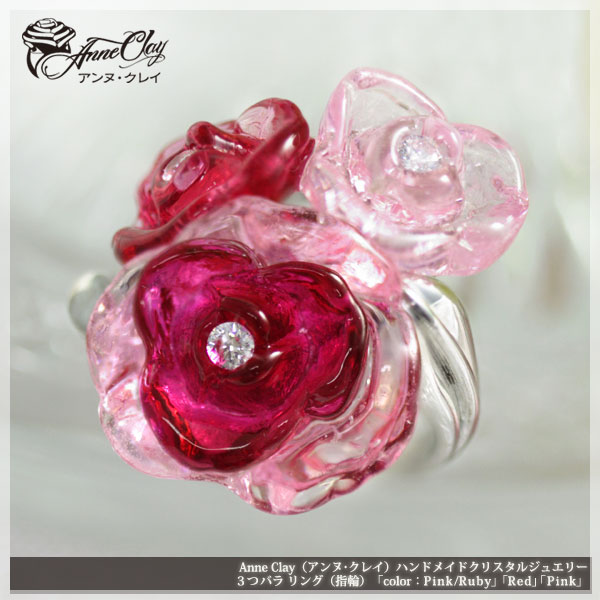 10極ΤߡڤбANNE CLAYʥ̡쥤3ĥХ鯡˥󥰡ʻءˡڡPink/RubyסRedסPink...