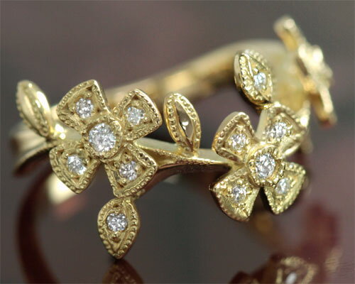楽天市場】ピンキーリング 18k(モチーフ花)の通販 楽天市場】ピンキーリング 18k(モチーフ花)の通販