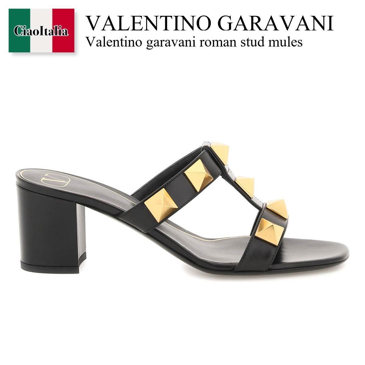 バレンチノ / Valentino Garavani Roman Stud Mules / 4W2S0EP5ZWM / 4W2S0EP5ZWM 0NO / 4W2S0EP5ZWM0NO / サンダル・ミュール / 「正規品補償」「VIP価格販売」「お買い物サポート」