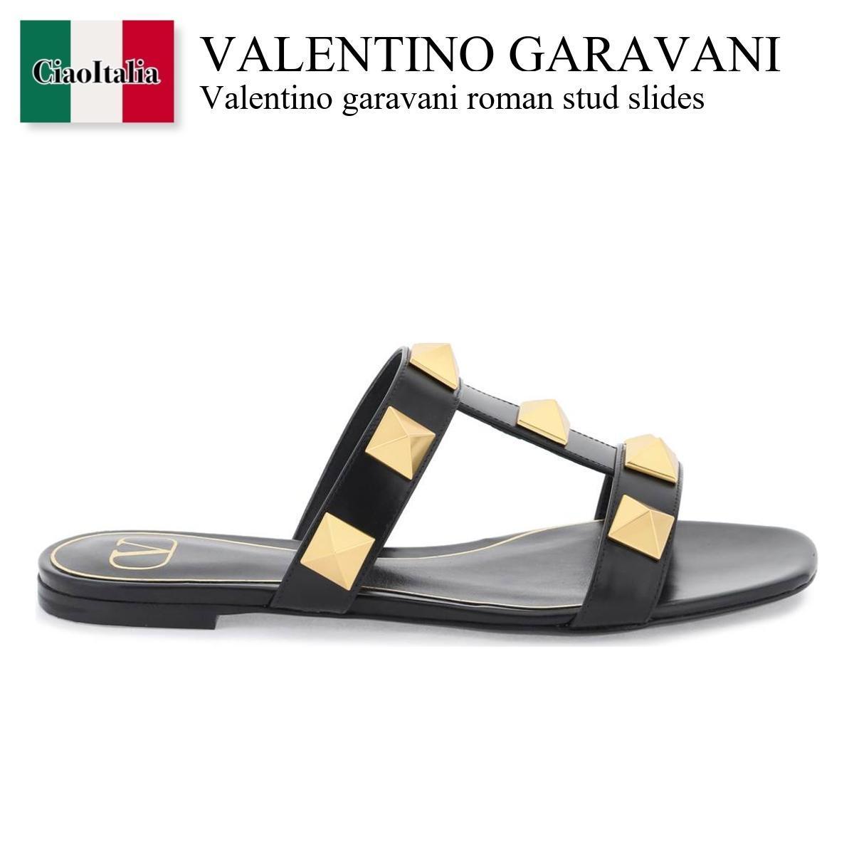 バレンチノ / Valentino Garavani Roman Stud Slides / 4W2S0BU9ZWM / 4W2S0BU9ZWM 0NO / 4W2S0BU9ZWM0NO / サンダル・ミュール / 「正規品補償」「VIP価格販売」「お買い物サポート」