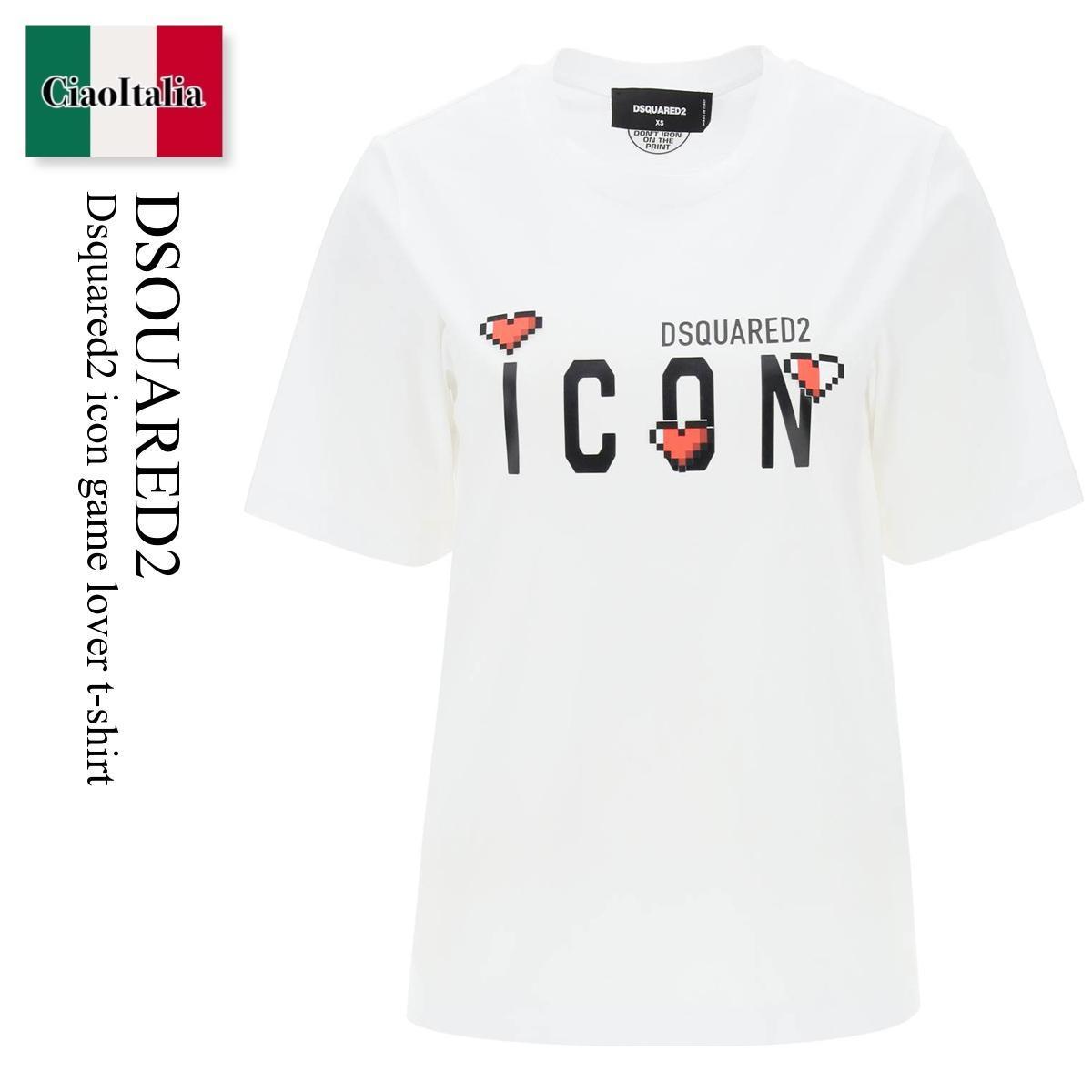 楽天Ciao Italiaディースクエアード / Dsquared2 Icon Game Lover T-Shirt / S80GC0059 S23009 / S80GC0059 S23009 100W / S80GC0059S23009100W / S80GC0059S23009 / Tシャツ・カットソー / 「正規品補償」「VIP価格販売」「お買い物サポート」