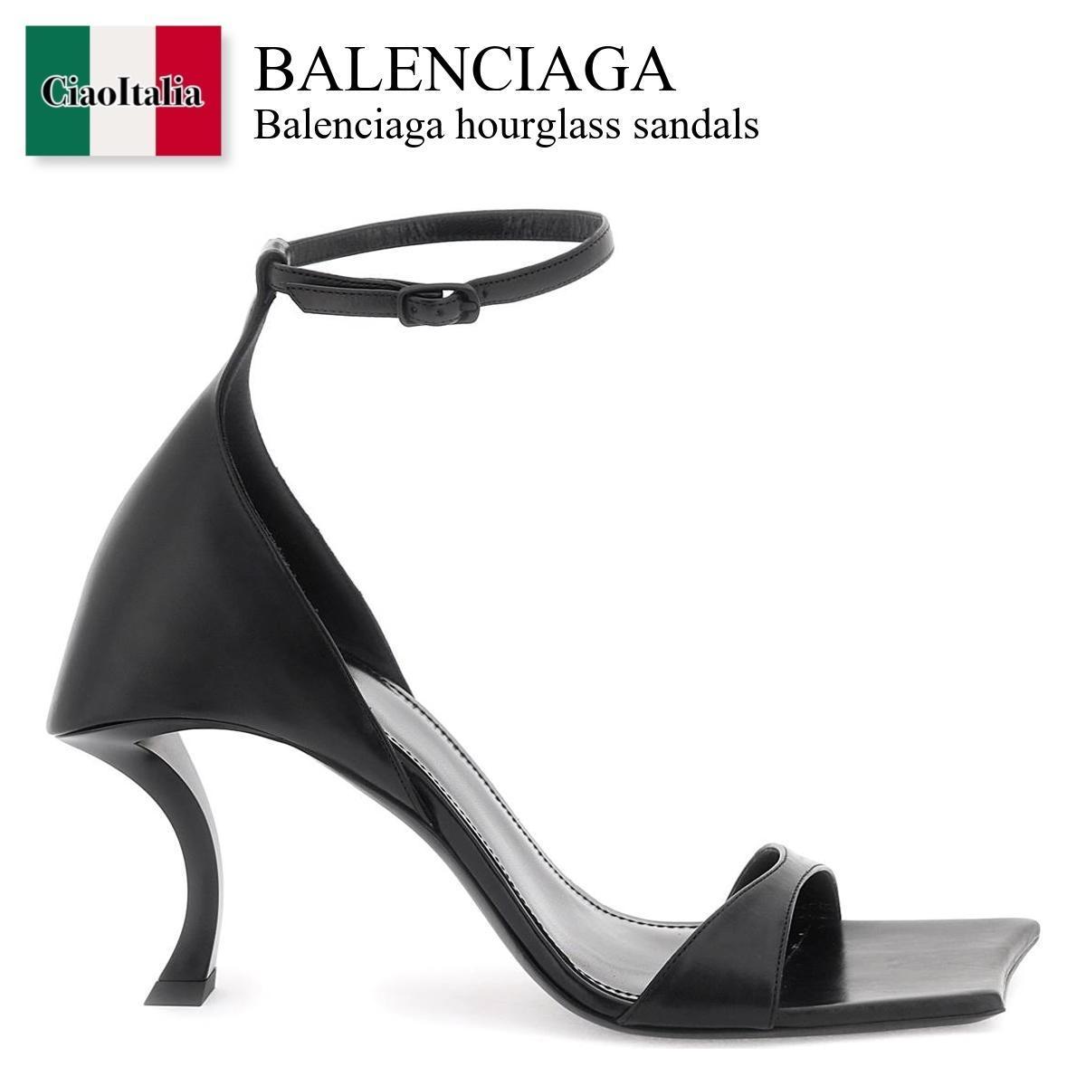 バレンシアガ / Balenciaga Hourglass Sandals / 742401 WBET1 / 742401 WBET1 1000 / 742401WBET11000 / 742401WBET1 / サンダル・ミュール / 「正規品補償」「VIP価格販売」「お買い物サポート」