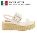 ロジェ・ヴィヴィエ / Roger Vivier Crystal Buckle Espadrilles / RVW73438780BSS / RVW73438780BSS C019 / RVW73438780BSSC019 / サンダル・ミュール / 「正規品補償」「VIP価格販売」「お買い物サポート」